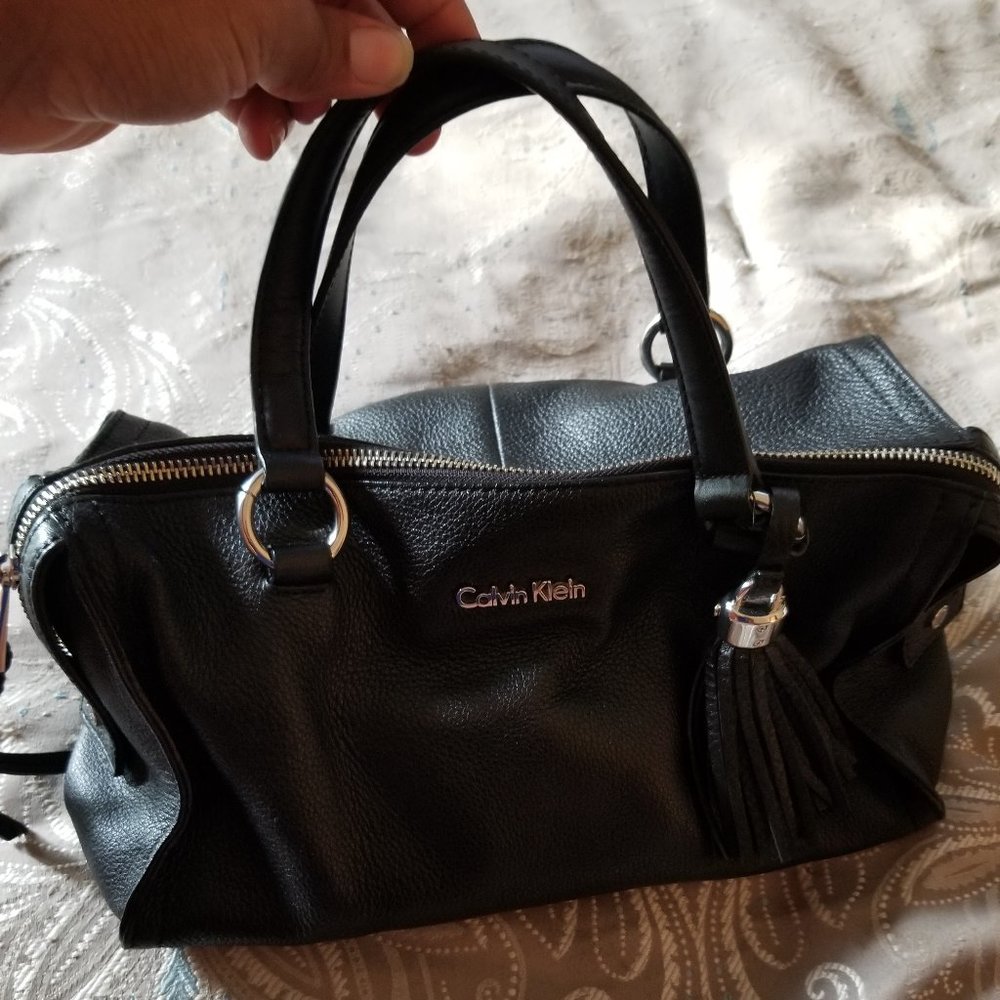 Calvin Klein Black Leather Purse